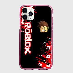 Чехол iPhone 11 Pro матовый ROBLOX, цвет: 3D-малиновый