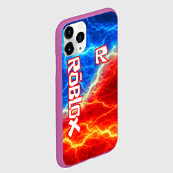 Чехол iPhone 11 Pro матовый ROBLOX, цвет: 3D-фиолетовый — фото 2