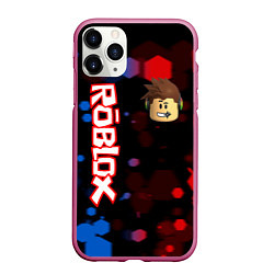 Чехол iPhone 11 Pro матовый ROBLOX, цвет: 3D-малиновый