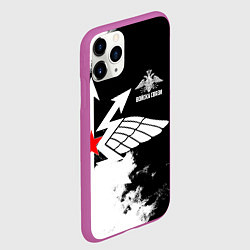 Чехол iPhone 11 Pro матовый Войска связи, цвет: 3D-фиолетовый — фото 2