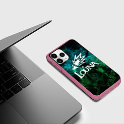 Чехол iPhone 11 Pro матовый Louna, цвет: 3D-малиновый — фото 2