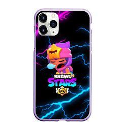 Чехол iPhone 11 Pro матовый BRAWL STARS SANDY, цвет: 3D-светло-сиреневый