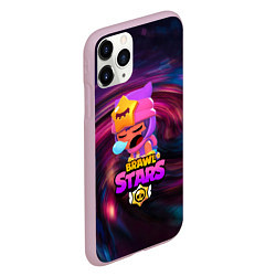 Чехол iPhone 11 Pro матовый BRAWL STARS SANDY, цвет: 3D-розовый — фото 2