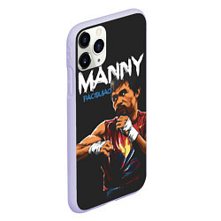 Чехол iPhone 11 Pro матовый Manny, цвет: 3D-светло-сиреневый — фото 2