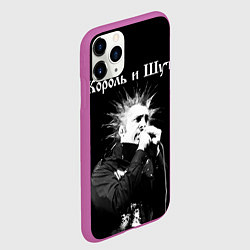 Чехол iPhone 11 Pro матовый Король и Шут Анархия спина, цвет: 3D-фиолетовый — фото 2