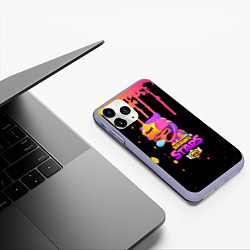 Чехол iPhone 11 Pro матовый BRAWL STARS SANDY, цвет: 3D-светло-сиреневый — фото 2