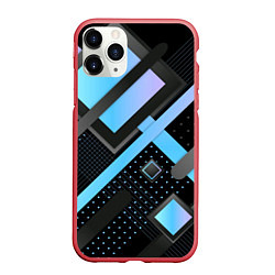 Чехол iPhone 11 Pro матовый Modern Geometry, цвет: 3D-красный