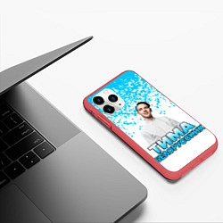 Чехол iPhone 11 Pro матовый Тима Белорусских, цвет: 3D-красный — фото 2