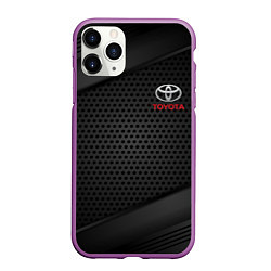 Чехол iPhone 11 Pro матовый TOYOTA, цвет: 3D-фиолетовый