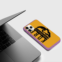 Чехол iPhone 11 Pro матовый Kobe Mamba mentality, цвет: 3D-фиолетовый — фото 2
