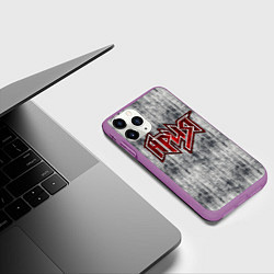 Чехол iPhone 11 Pro матовый Ария, цвет: 3D-фиолетовый — фото 2