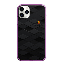 Чехол iPhone 11 Pro матовый PORSCHE, цвет: 3D-фиолетовый