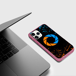 Чехол iPhone 11 Pro матовый PORTAL, цвет: 3D-малиновый — фото 2