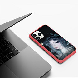 Чехол iPhone 11 Pro матовый BILLIE EILISH, цвет: 3D-красный — фото 2