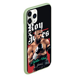 Чехол iPhone 11 Pro матовый Roy Jones, цвет: 3D-салатовый — фото 2