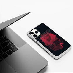 Чехол iPhone 11 Pro матовый Fighter, цвет: 3D-белый — фото 2