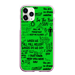 Чехол iPhone 11 Pro матовый GREEN BILLIE EILISH, цвет: 3D-розовый