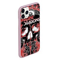 Чехол iPhone 11 Pro матовый Imagine Dragons, цвет: 3D-розовый — фото 2