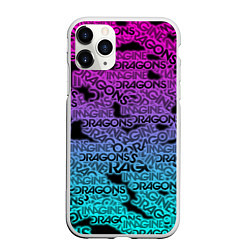 Чехол iPhone 11 Pro матовый Imagine Dragons, цвет: 3D-белый