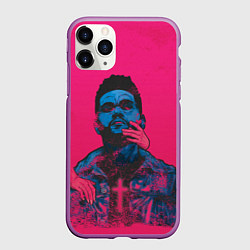 Чехол iPhone 11 Pro матовый The Weekend, цвет: 3D-фиолетовый