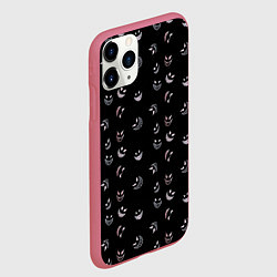 Чехол iPhone 11 Pro матовый Корми демонов по расписанию, цвет: 3D-малиновый — фото 2