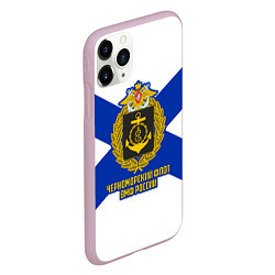 Чехол iPhone 11 Pro матовый Черноморский флот ВМФ России, цвет: 3D-розовый — фото 2