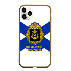 Чехол iPhone 11 Pro матовый Северный флот ВМФ России