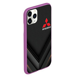 Чехол iPhone 11 Pro матовый MITSUBISHI, цвет: 3D-фиолетовый — фото 2