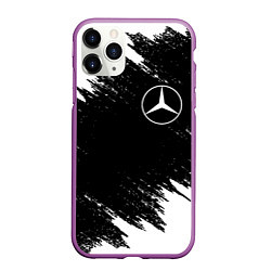 Чехол iPhone 11 Pro матовый MERCEDES, цвет: 3D-фиолетовый