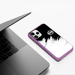 Чехол iPhone 11 Pro матовый NISSAN, цвет: 3D-фиолетовый — фото 2