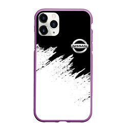 Чехол iPhone 11 Pro матовый NISSAN, цвет: 3D-фиолетовый