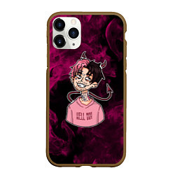 Чехол iPhone 11 Pro матовый LIL PEEP, цвет: 3D-коричневый