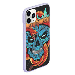 Чехол iPhone 11 Pro матовый Iron Maiden, цвет: 3D-светло-сиреневый — фото 2