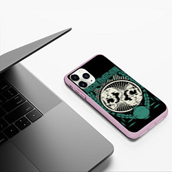 Чехол iPhone 11 Pro матовый Iron Maiden, цвет: 3D-розовый — фото 2