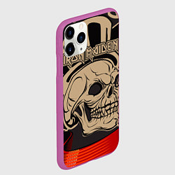 Чехол iPhone 11 Pro матовый Iron Maiden, цвет: 3D-фиолетовый — фото 2