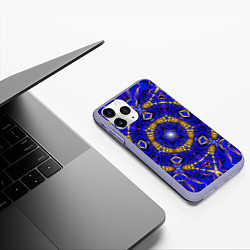 Чехол iPhone 11 Pro матовый GEOMETRY PSY, цвет: 3D-светло-сиреневый — фото 2