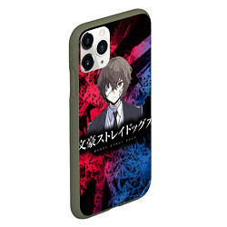 Чехол iPhone 11 Pro матовый Bungou Stray Dogs, цвет: 3D-темно-зеленый — фото 2