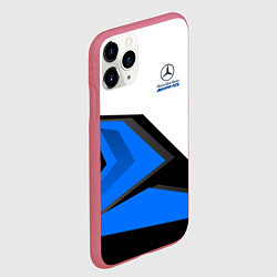 Чехол iPhone 11 Pro матовый Mercedes-AMG, цвет: 3D-малиновый — фото 2