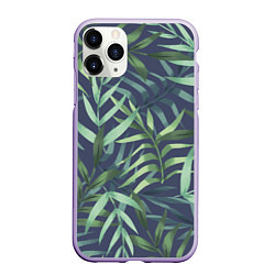Чехол iPhone 11 Pro матовый Арт из джунглей, цвет: 3D-светло-сиреневый
