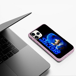 Чехол iPhone 11 Pro матовый SONIC, цвет: 3D-розовый — фото 2