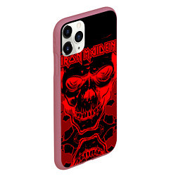 Чехол iPhone 11 Pro матовый Iron Maiden, цвет: 3D-малиновый — фото 2