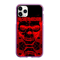 Чехол iPhone 11 Pro матовый Iron Maiden, цвет: 3D-фиолетовый