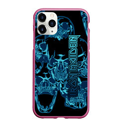 Чехол iPhone 11 Pro матовый Iron Maiden, цвет: 3D-малиновый