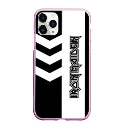 Чехол iPhone 11 Pro матовый Iron Maiden, цвет: 3D-розовый