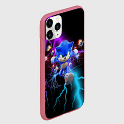 Чехол iPhone 11 Pro матовый SONIC, цвет: 3D-малиновый — фото 2