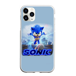 Чехол iPhone 11 Pro матовый SONIC, цвет: 3D-белый