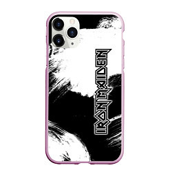 Чехол iPhone 11 Pro матовый Iron Maiden, цвет: 3D-розовый