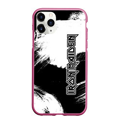 Чехол iPhone 11 Pro матовый Iron Maiden, цвет: 3D-малиновый