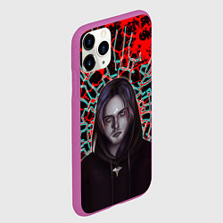 Чехол iPhone 11 Pro матовый Pyrokinesis, цвет: 3D-фиолетовый — фото 2