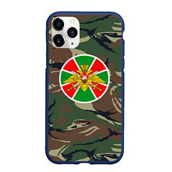 Чехол iPhone 11 Pro матовый Пограничные Войска, цвет: 3D-тёмно-синий